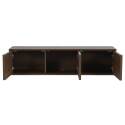 Meuble TV suspendu effet bois clair 120 cm style scandinave