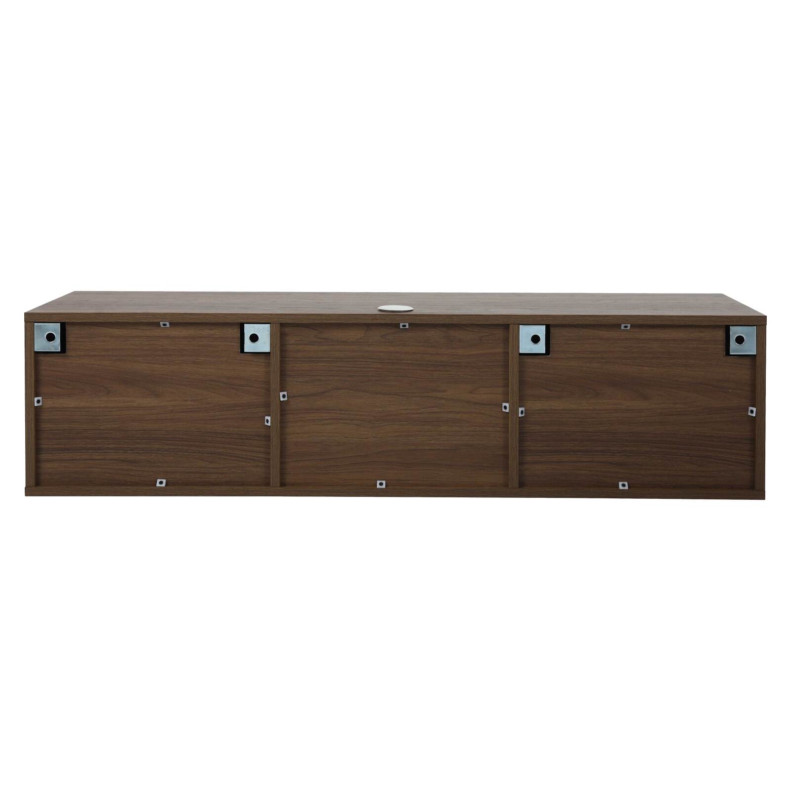 Meuble TV suspendu effet bois clair 120 cm style scandinave