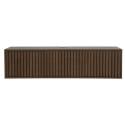 Meuble TV suspendu effet bois clair 120 cm style scandinave