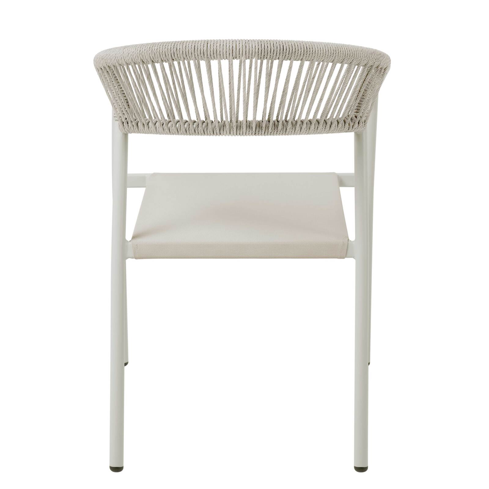 Chaise de jardin en aluminium et rotin synthétique avec accoudoirs