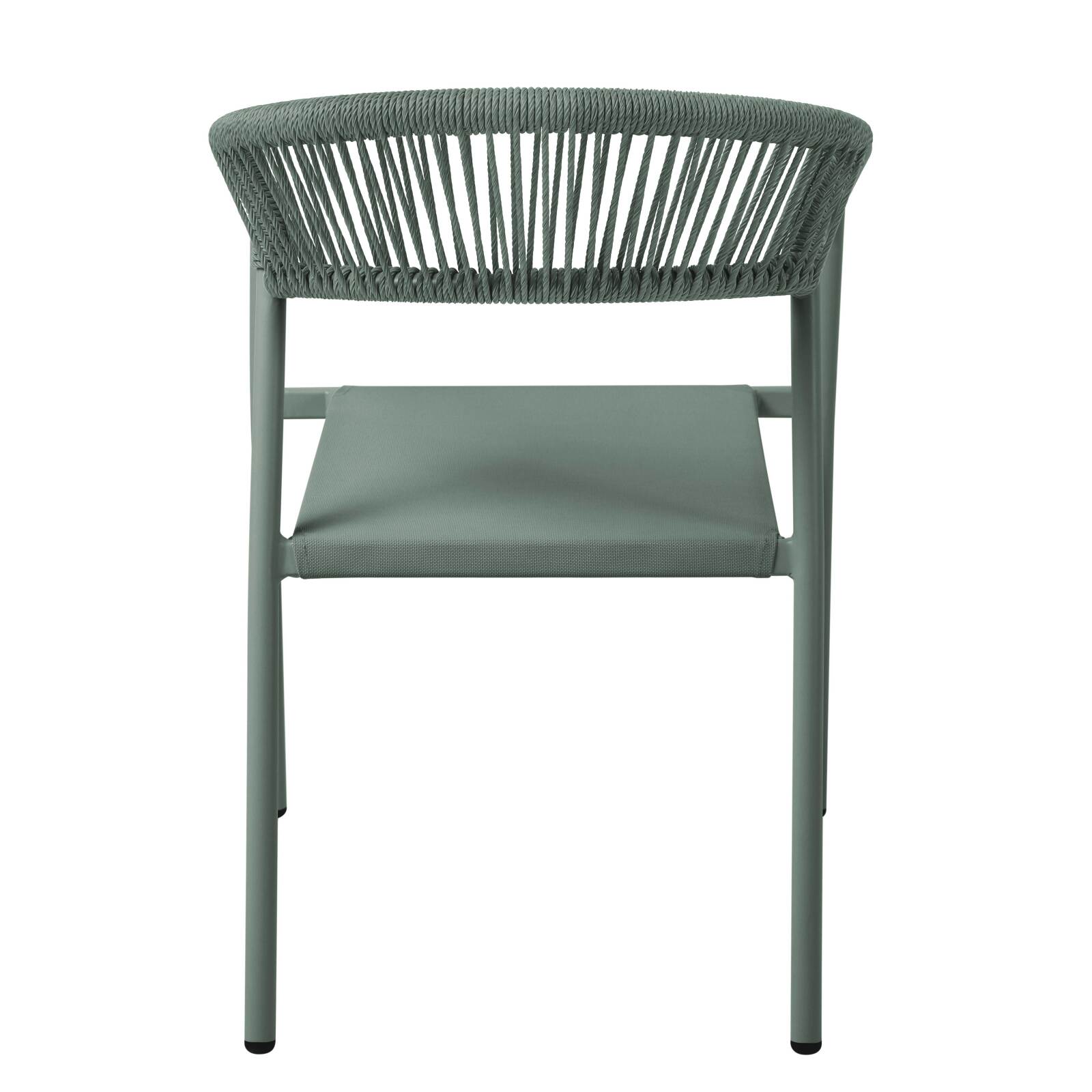 Chaise de jardin en aluminium et rotin synthétique avec accoudoirs