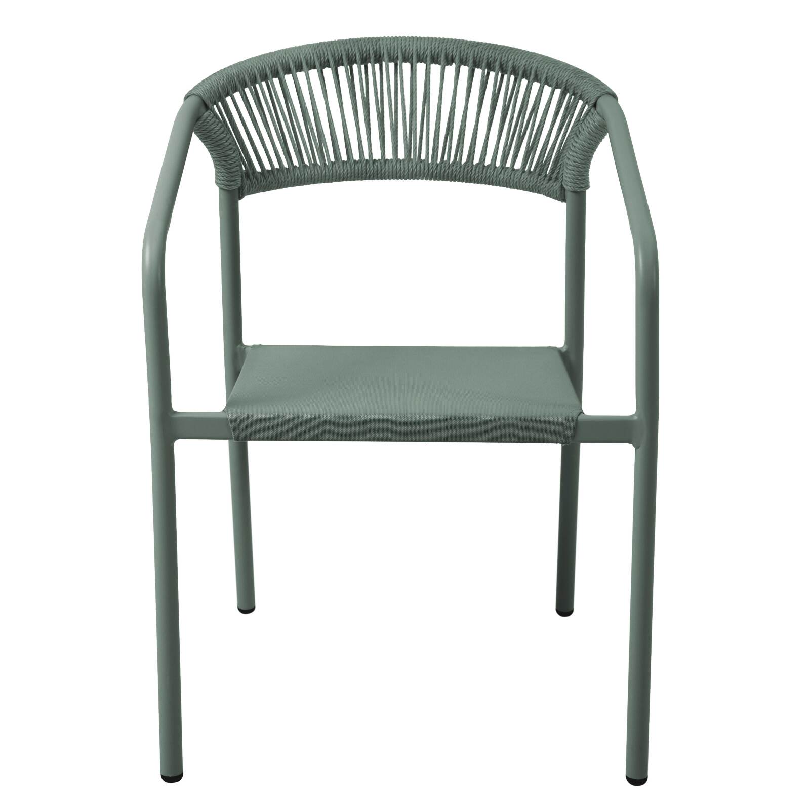 Chaise de jardin en aluminium et rotin synthétique avec accoudoirs