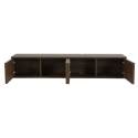 Meuble TV suspendu effet bois clair 160 cm style scandinave