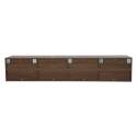 Meuble TV suspendu effet bois clair 160 cm style scandinave