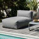 Méridienne pour salon de jardin modulable