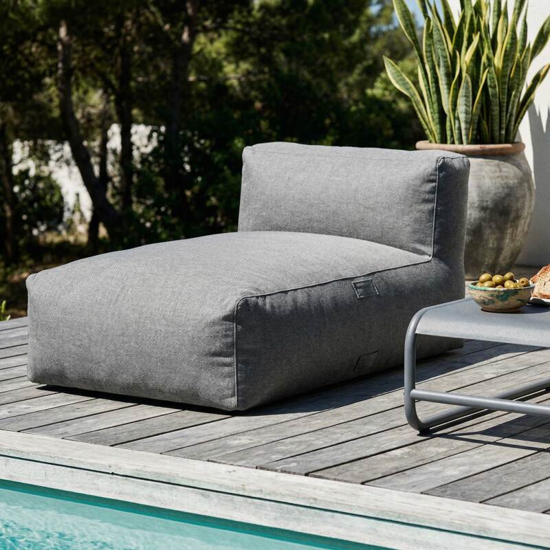 Méridienne pour salon de jardin modulable