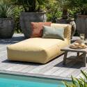 Méridienne pour salon de jardin modulable