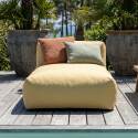 Méridienne pour salon de jardin modulable