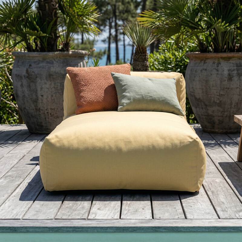 Méridienne pour salon de jardin modulable (3/7)