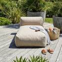 Méridienne pour salon de jardin modulable