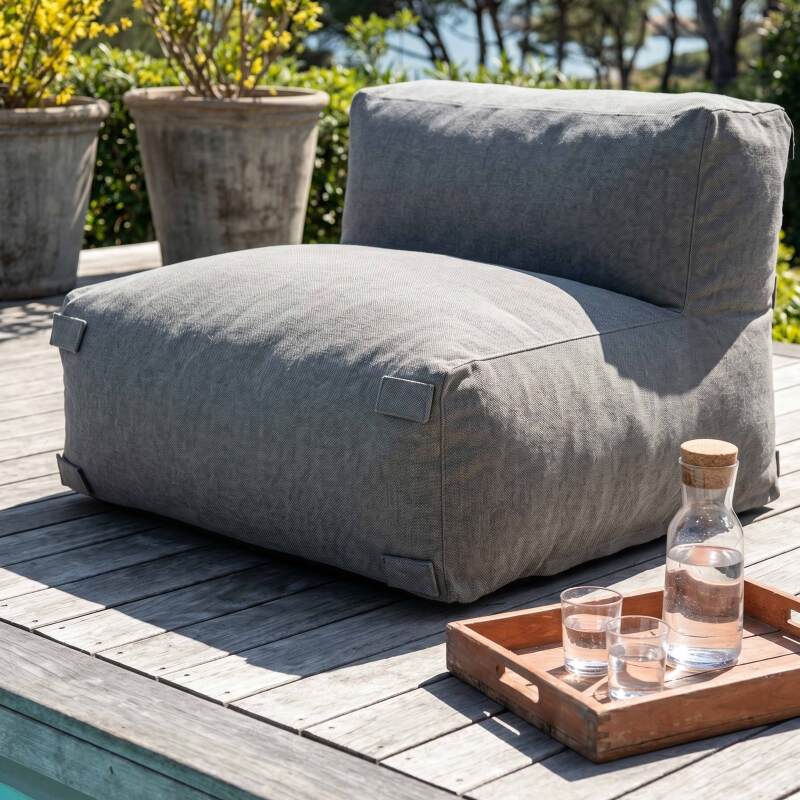 Salon de jardin modulable 2 places avec 2 chauffeuses (5/7)