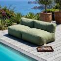Salon de jardin modulable 2 places avec 2 chauffeuses