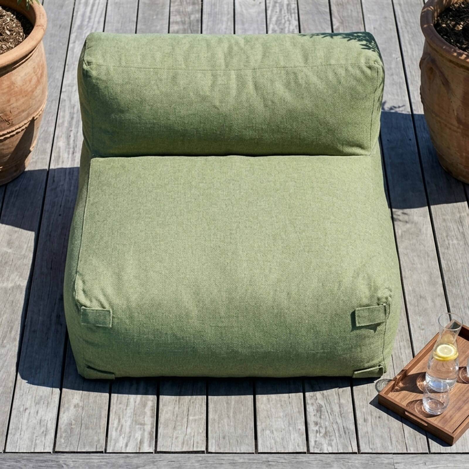 Salon de jardin modulable 2 places avec 2 chauffeuses