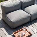 Salon de jardin modulable 2 places avec 2 chauffeuses