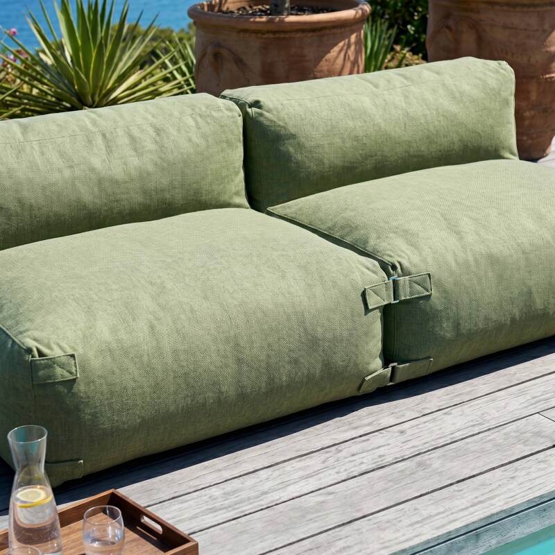 Salon de jardin modulable 2 places avec 2 chauffeuses (3/8)