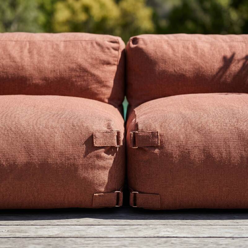 Salon de jardin modulable 2 places avec 2 chauffeuses (3/7)