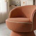 Fauteuil pivotant en tissu
