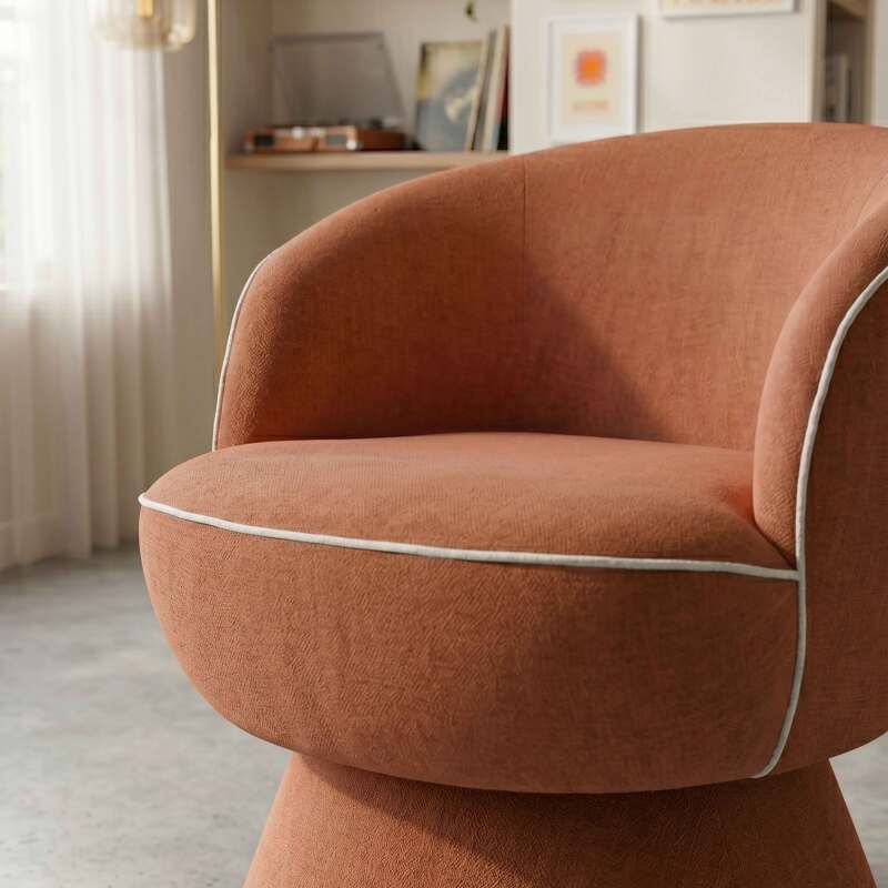 Fauteuil pivotant en tissu (3/7)
