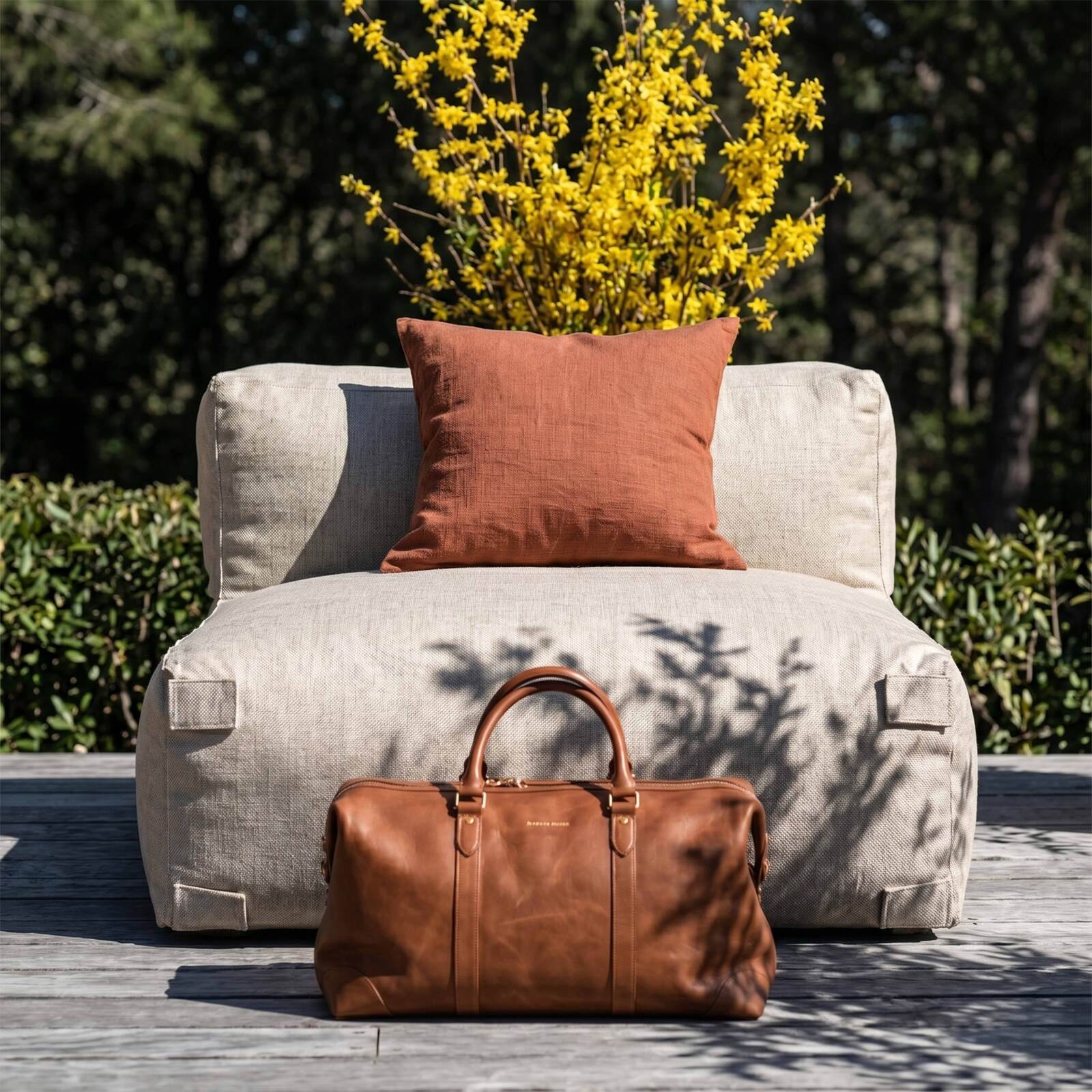 Chauffeuse pour salon de jardin modulable