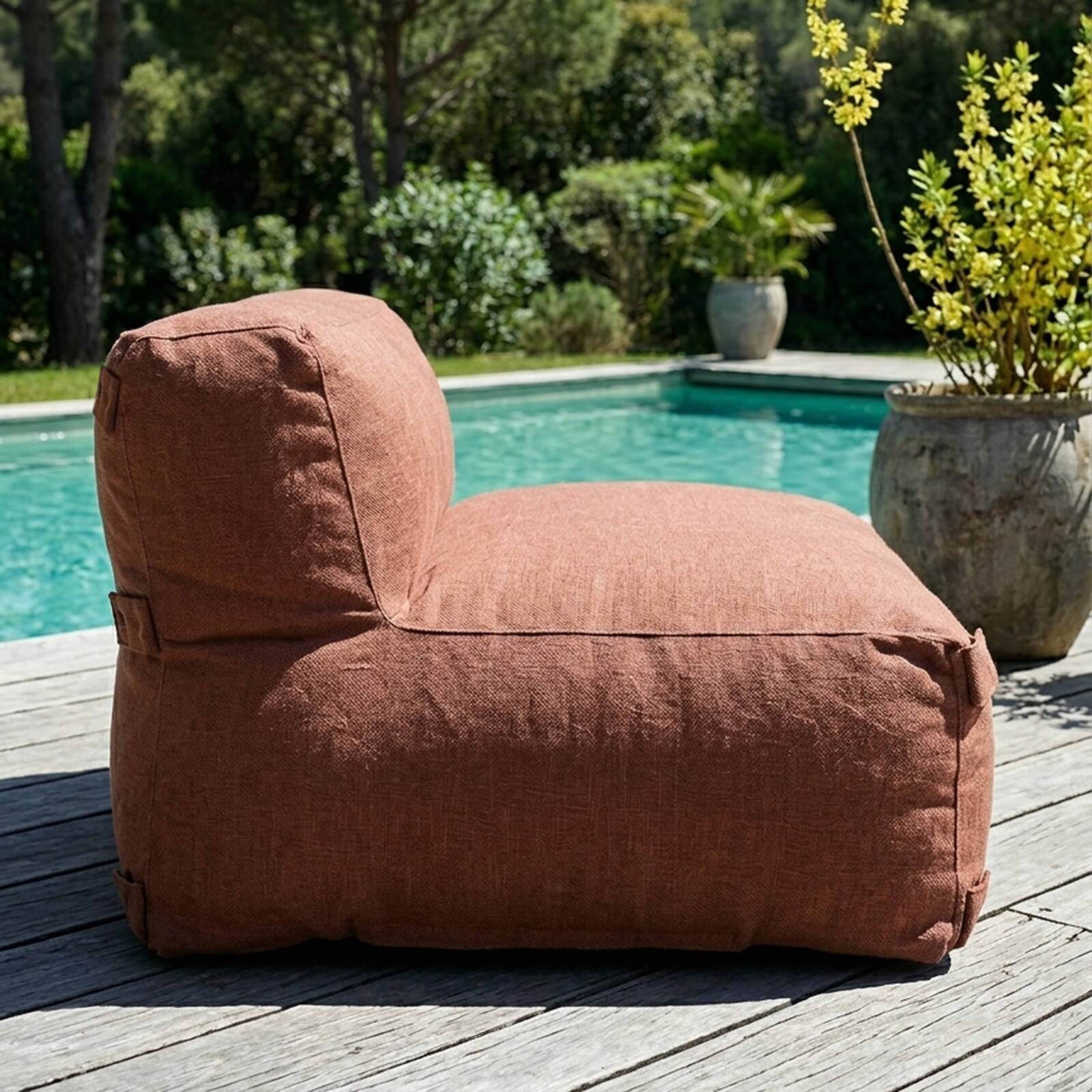 Chauffeuse pour salon de jardin modulable