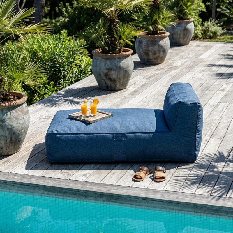 Méridienne pour salon de jardin modulable (4/5)