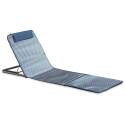 Lot de 2 matelas de plage pliants rayés bleu et gris