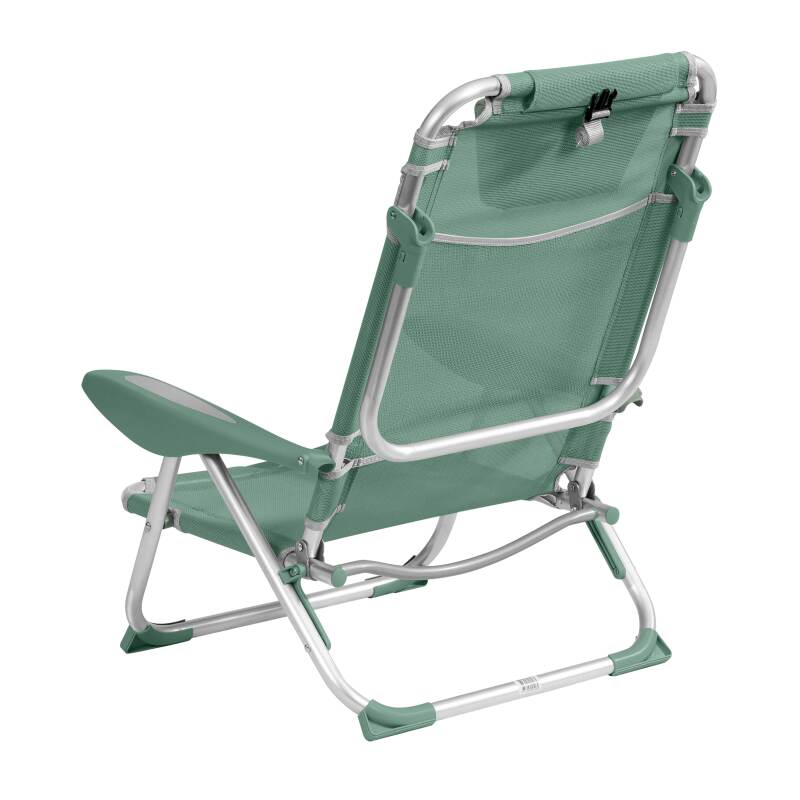 Lot de 2 chaises de plage pliantes inclinables 4 positions (3/32)