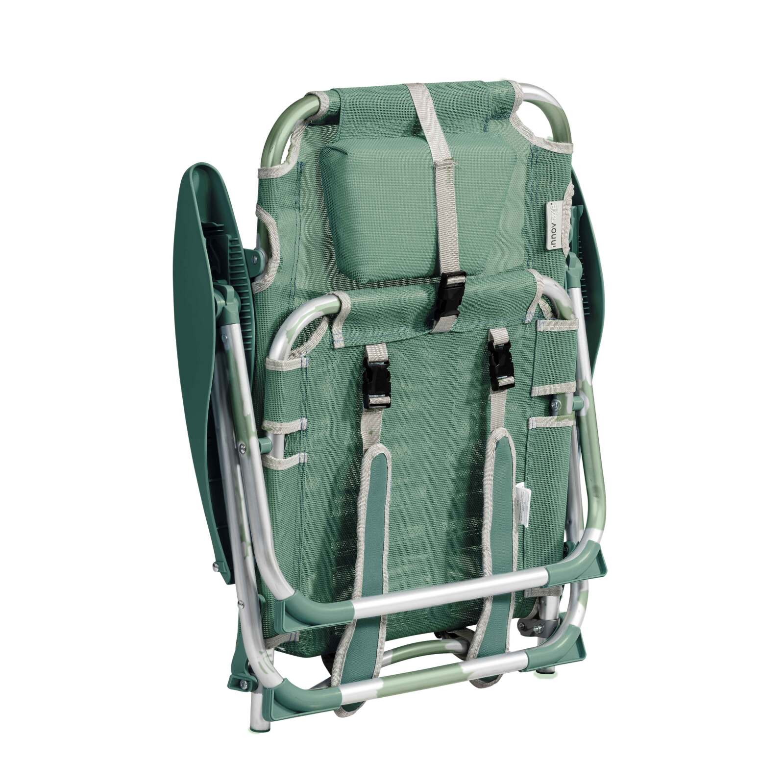 Lot de 2 chaises de plage pliantes inclinables 4 positions