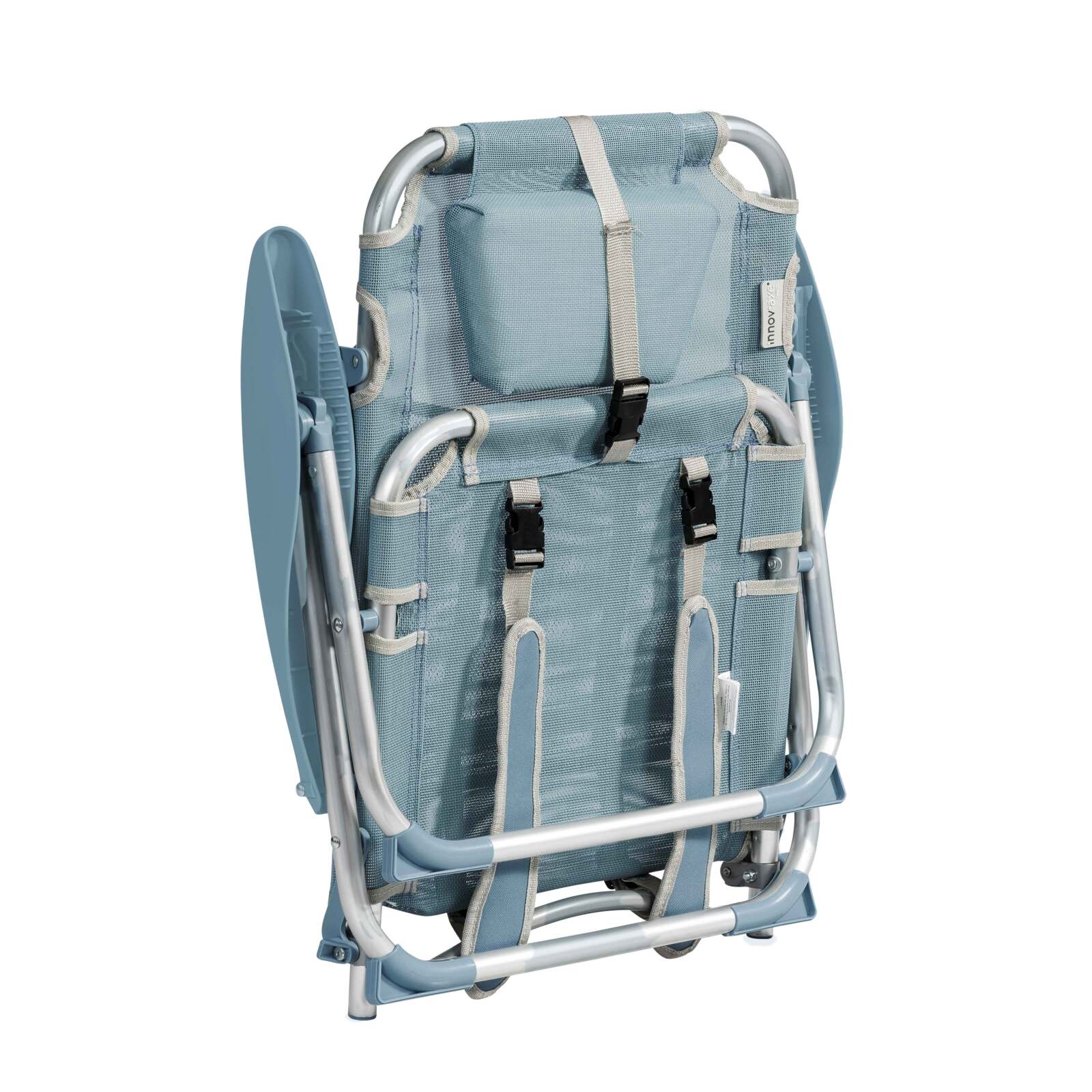 Lot de 2 chaises de plage pliantes inclinables 4 positions