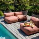 Salon de jardin modulable 3 places avec 3 chauffeuses