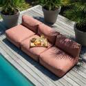 Salon de jardin modulable 3 places avec 3 chauffeuses