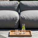 Salon de jardin modulable 3 places avec 3 chauffeuses