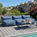 Salon de jardin modulable 3 places avec 3 chauffeuses