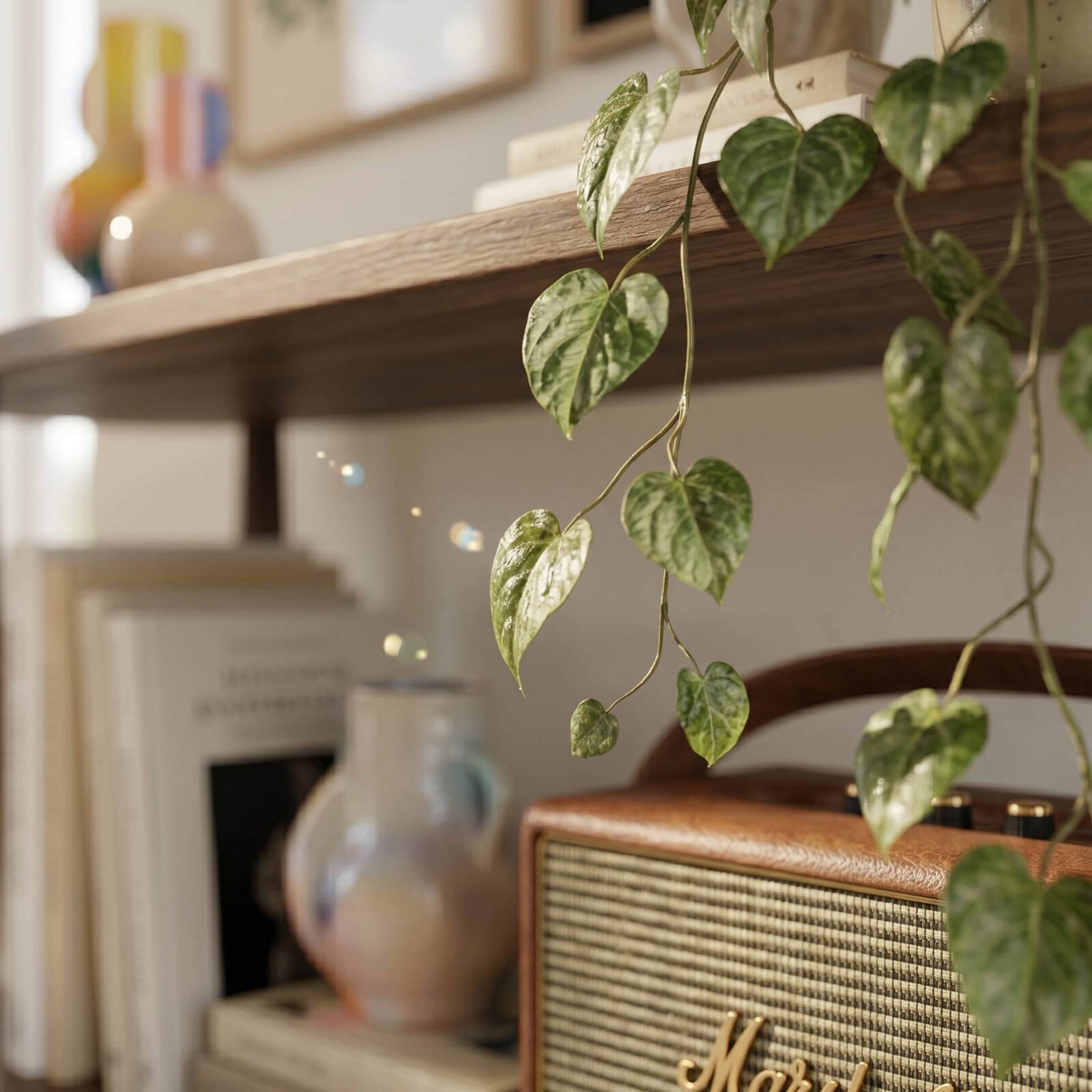 Etagère haute effet bois 120x145 cm 