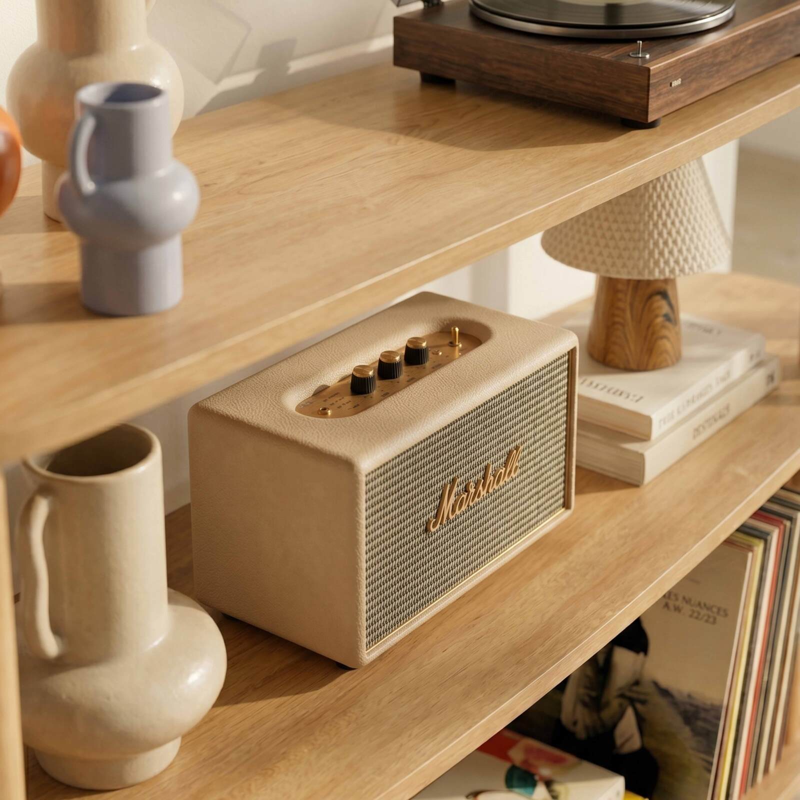 Etagère haute effet bois 120x145 cm 