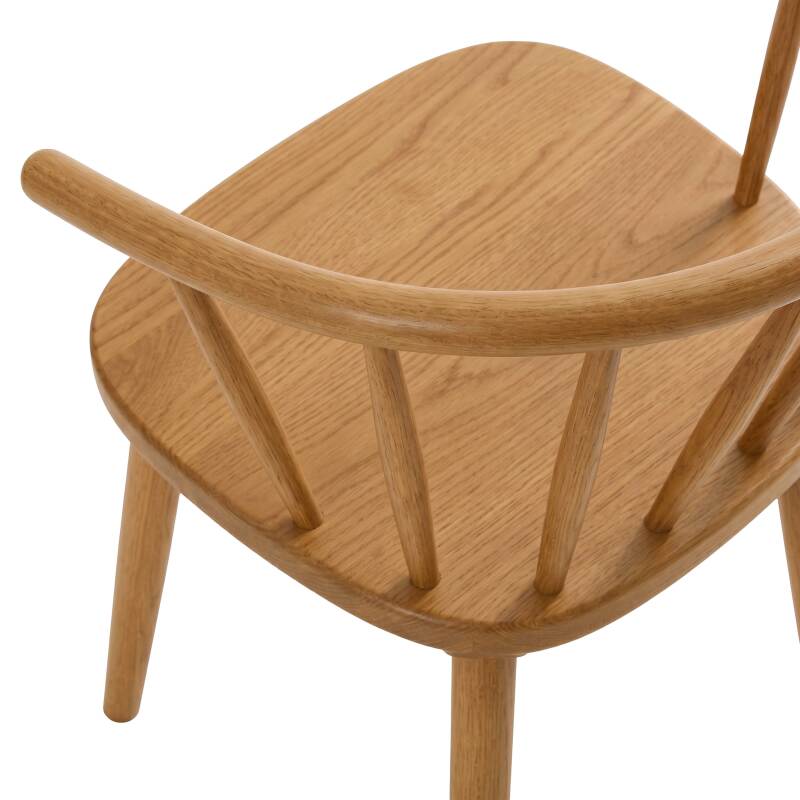 Chaises en bois d'orme ajourées - Lot de 2 (5/7)
