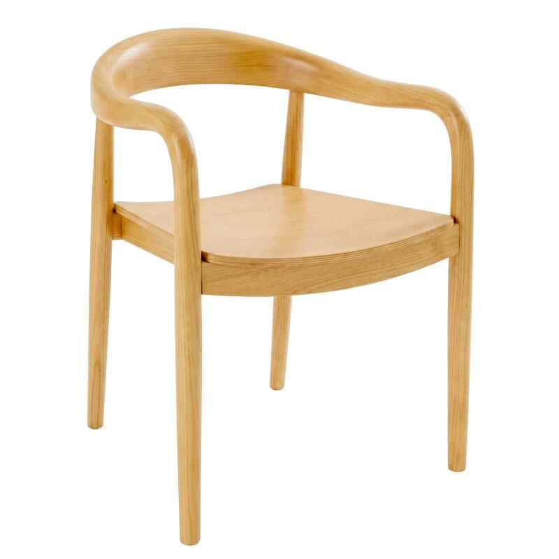 Chaises en bois d'orme avec accoudoirs - Lot de 2 (6/7)