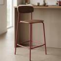 Chaises hautes en bois et métal - Lot de 2