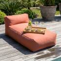 Salon de jardin modulable 7 places avec 5 fauteuils et 2 méridiennes