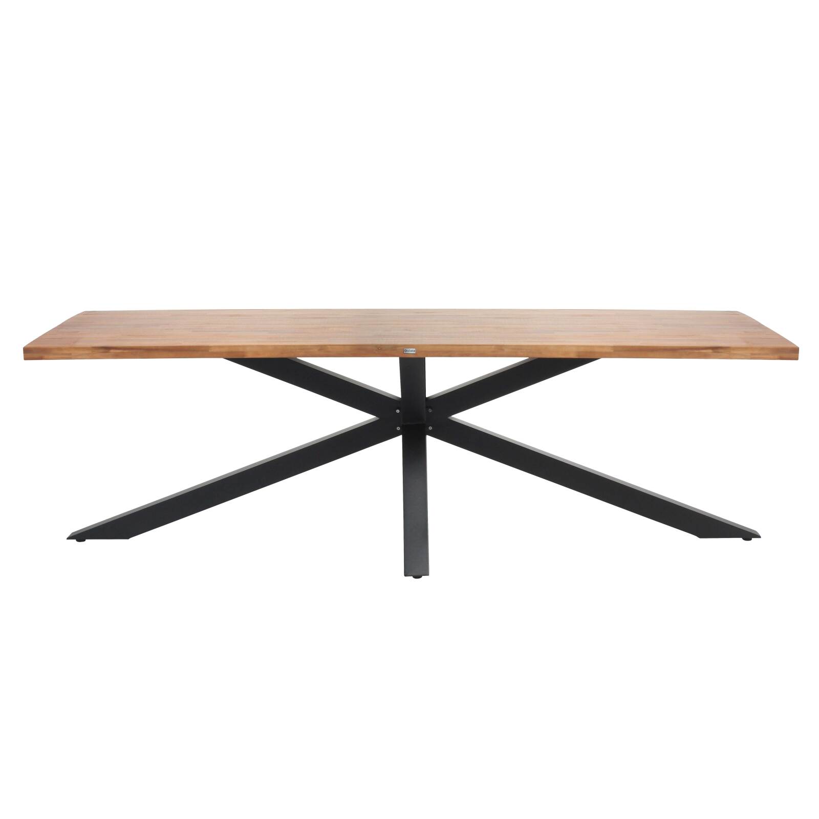 Table à manger en aluminium et bois d'acacia 8 personnes