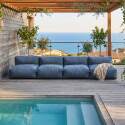 Salon de jardin modulable 4 places avec 4 chauffeuses - Ambiance