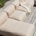 Salon de jardin modulable 5 places avec 3 fauteuils et 2 méridiennes