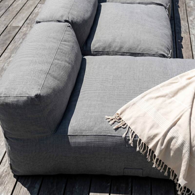 Salon de jardin modulable 5 places avec 4 fauteuils et 1 méridienne (2/7)