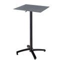 Table haute extérieure mange-debout 60x60x108 cm en HPL et aluminium