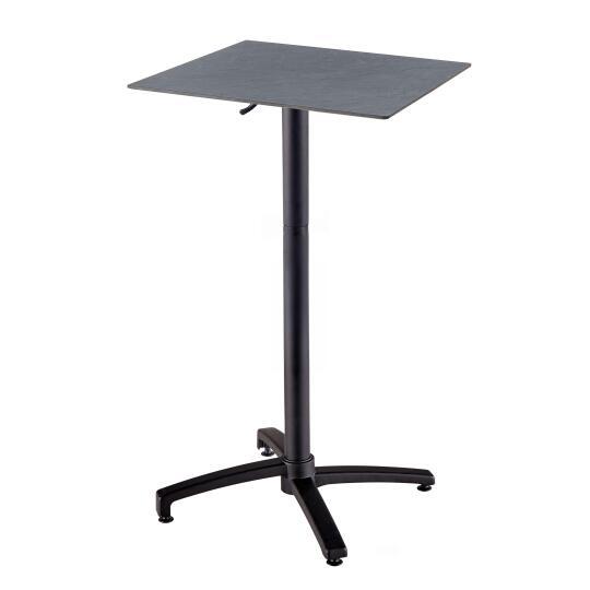 Table haute extérieure mange-debout 60x60x108 cm en HPL et aluminium | Oviala