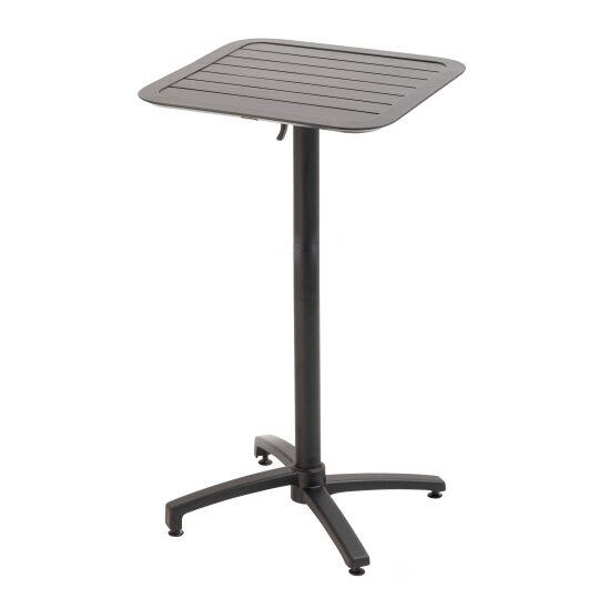 Table haute extérieure mange-debout 60x60x108 cm en aluminium | Oviala