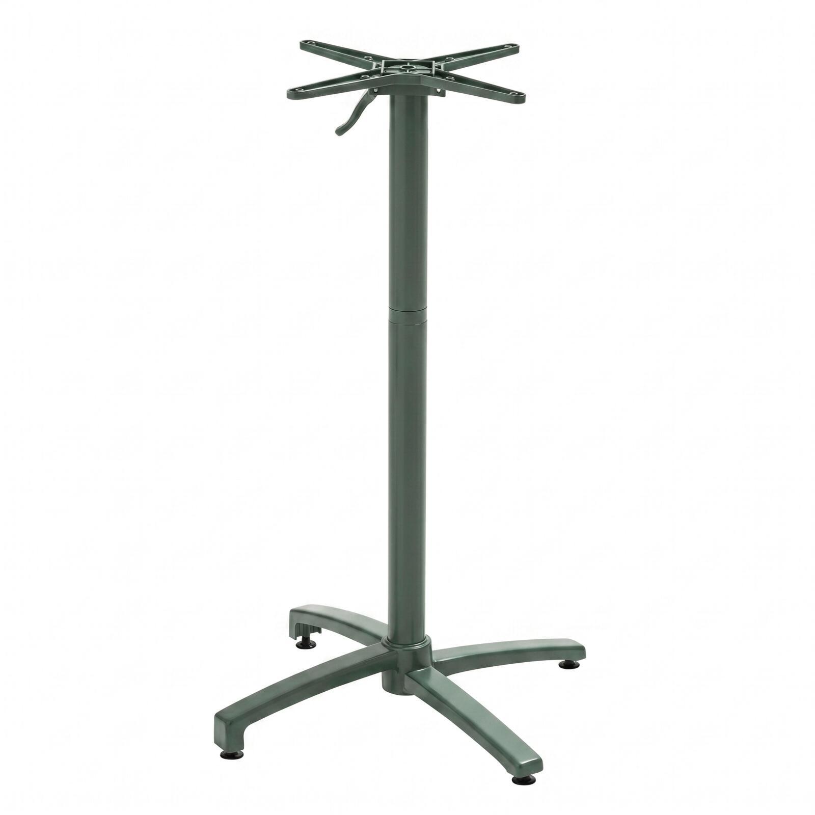 Table haute extérieure mange-debout 60x60x108 cm en aluminium