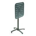 Table haute extérieure mange-debout 60x60x108 cm en aluminium