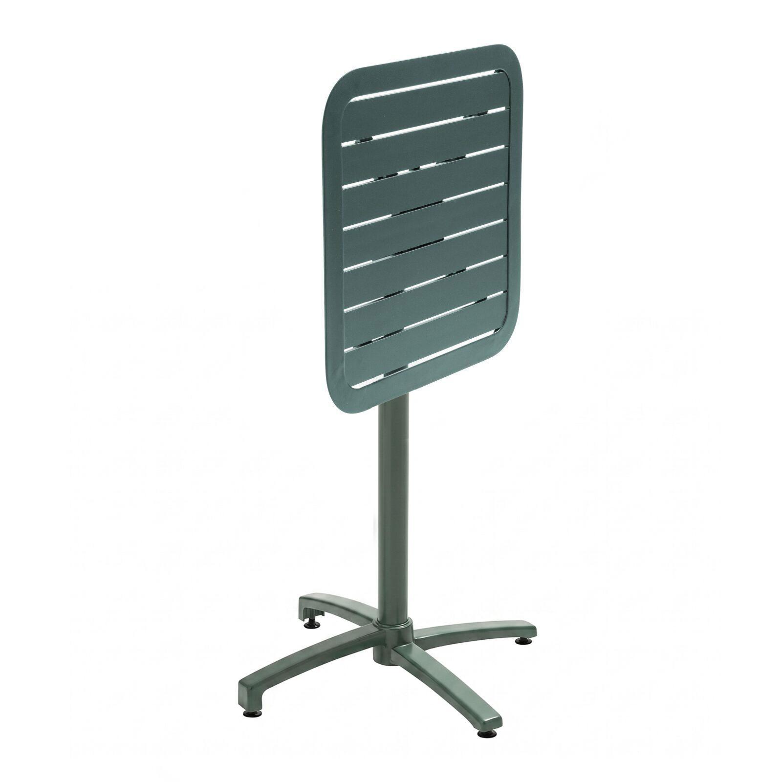 Table haute extérieure mange-debout 60x60x108 cm en aluminium