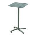 Table haute extérieure mange-debout 60x60x108 cm en aluminium